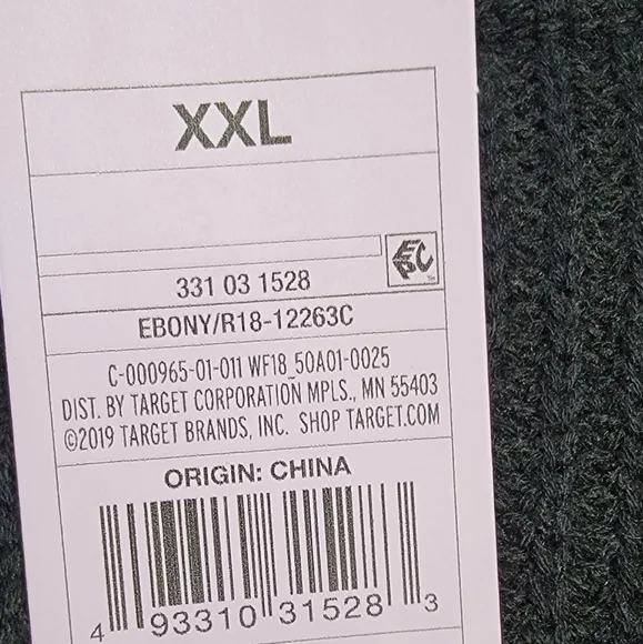 Wild Fable Black Long Sleeve V-Neck Pullover Knitted Sweater Size XXL - Picture 3 of 9